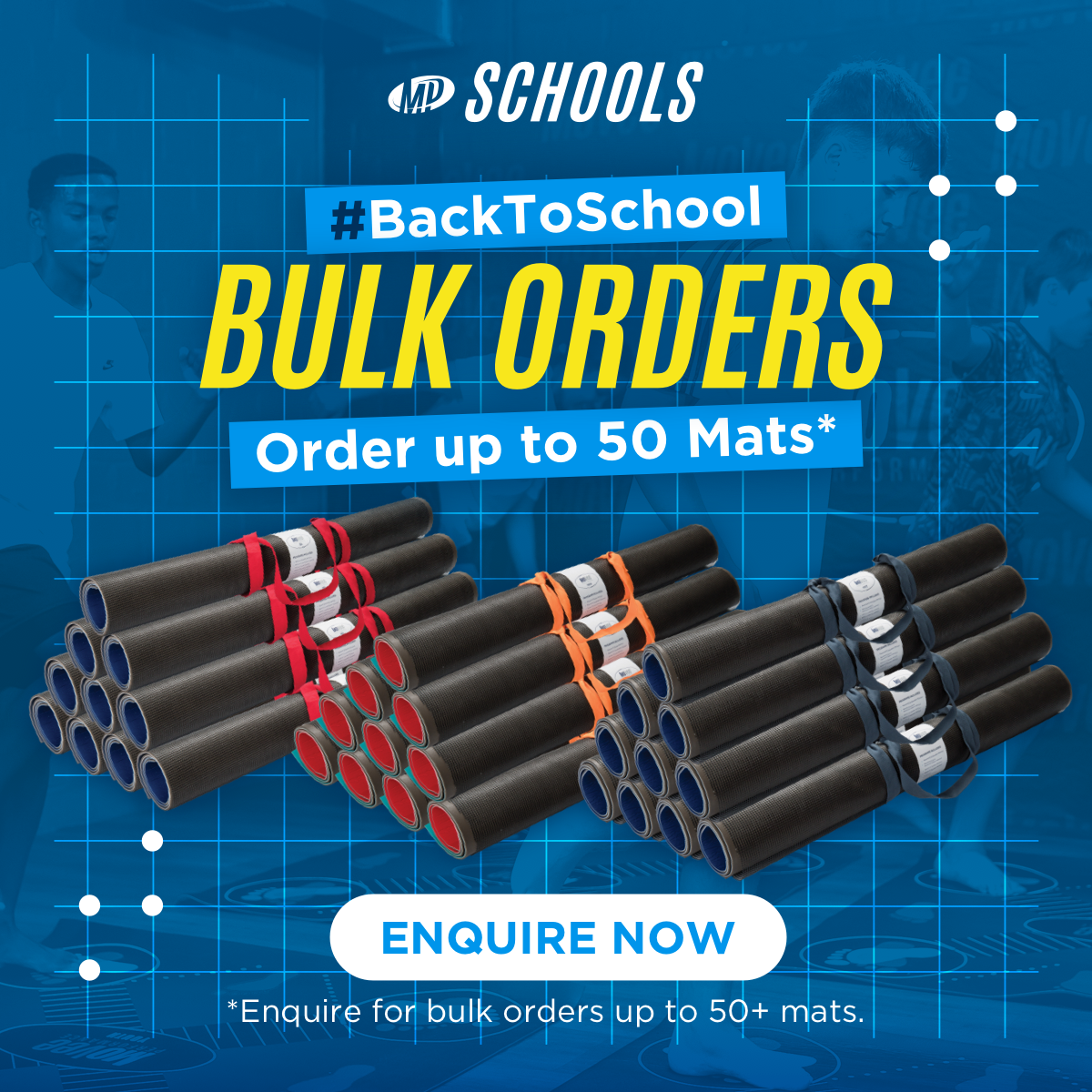 Bulk Group and School Bundles in 3 ranges incl. exercise mats Email MoVee Performance